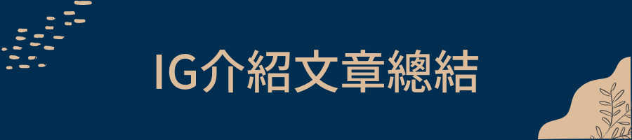 IG介紹文章總結